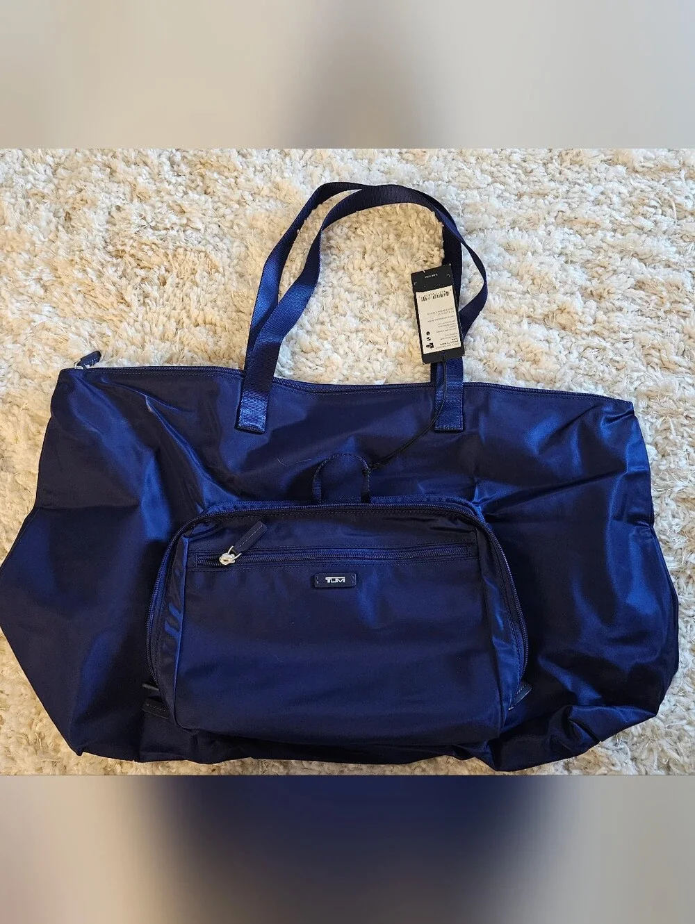 NWT Tumi Packable Denton Tote Bag in Blue